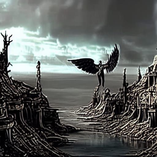 Epic Angel of Death Digital Painting