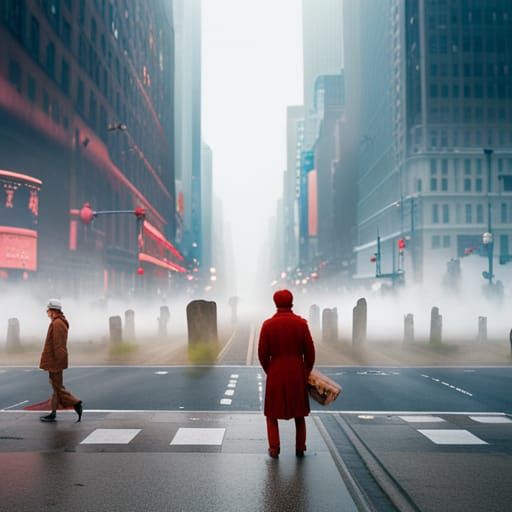 Stonehenge in NYC: A Wes Anderson-esque Movie Still