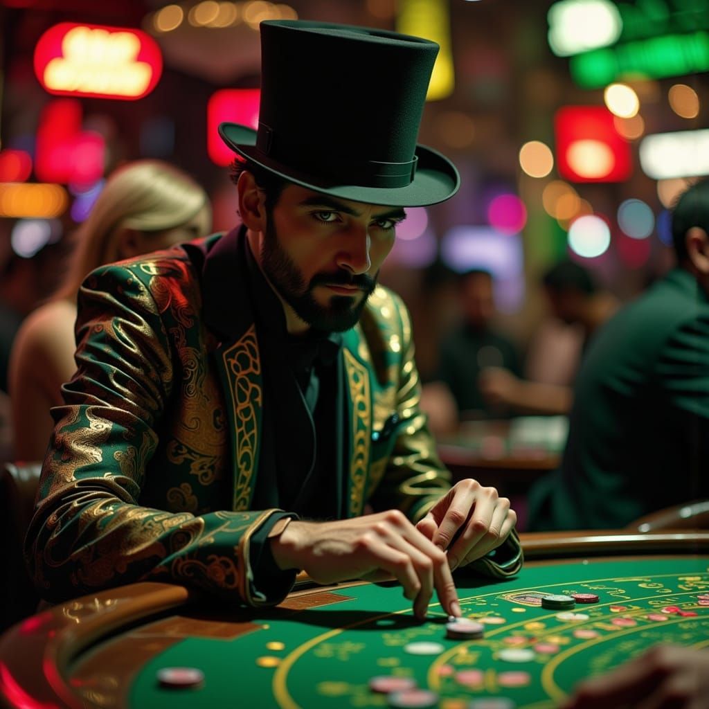 Gipsy Gambler in Awe-Inspiring Casino Scene