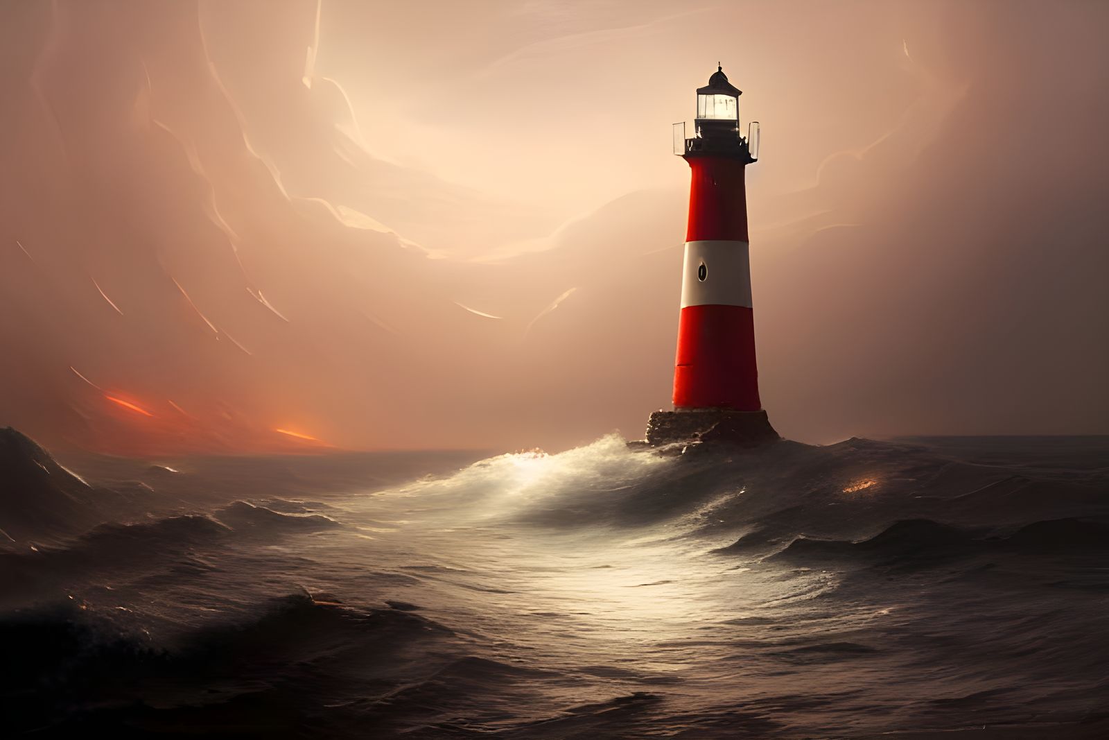 tumultuous sea