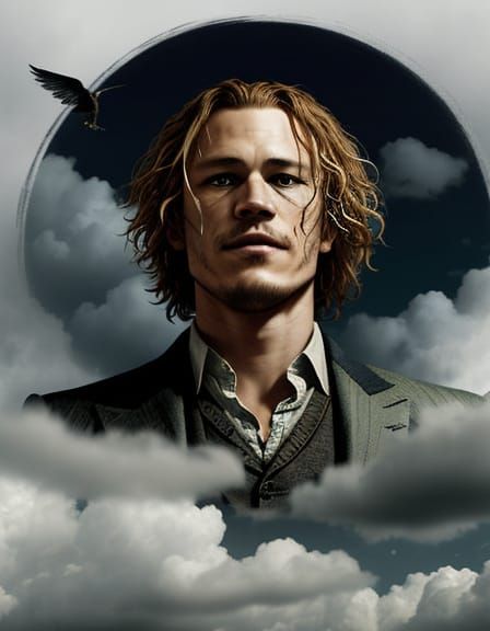Heath Ledger as Doctor Parnassus: A Surreal Portrait