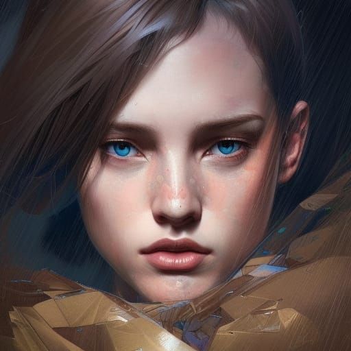 Detailed Portrait of a Sad Person in Unreal Engine 5