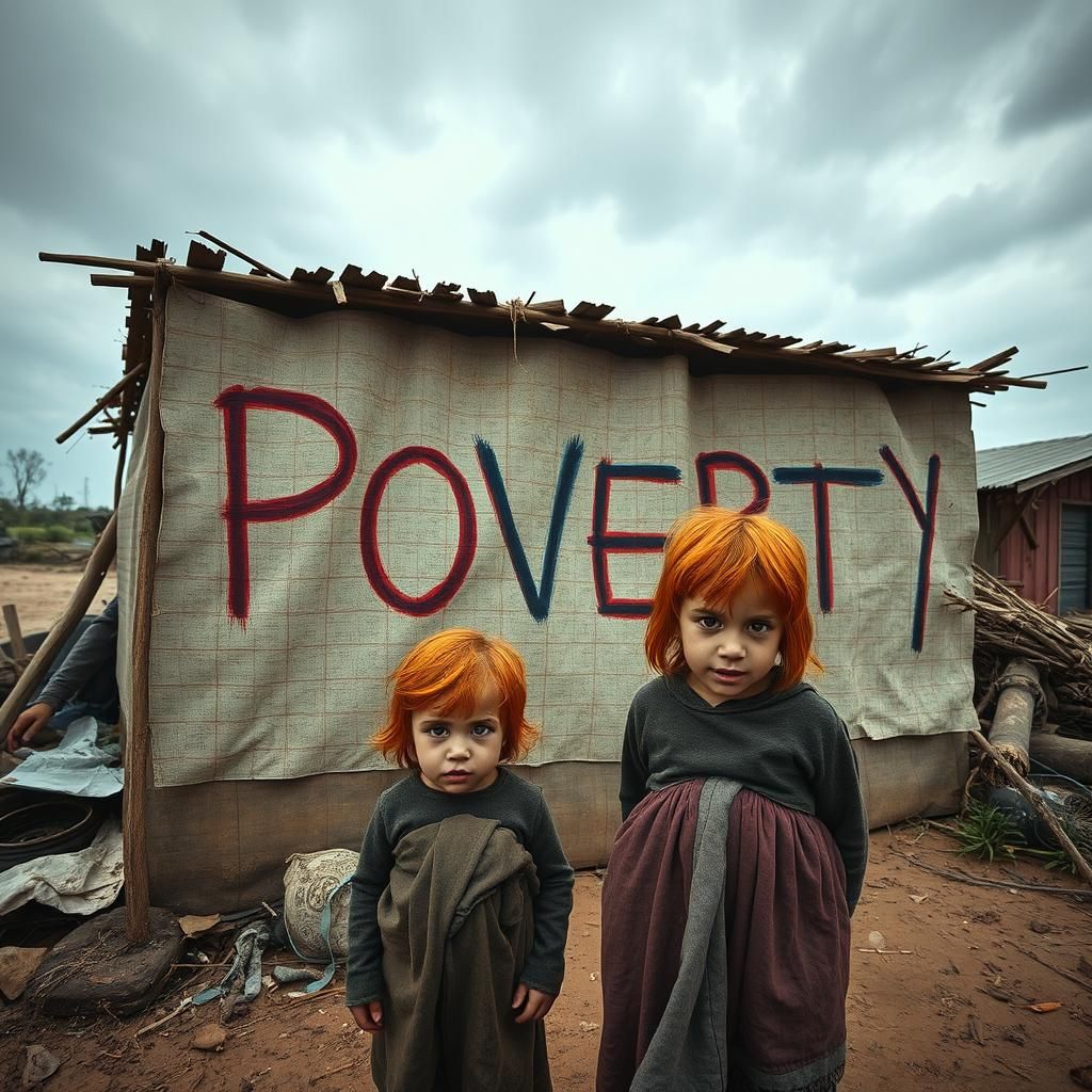 Haunting Image of Children Living in Poverty