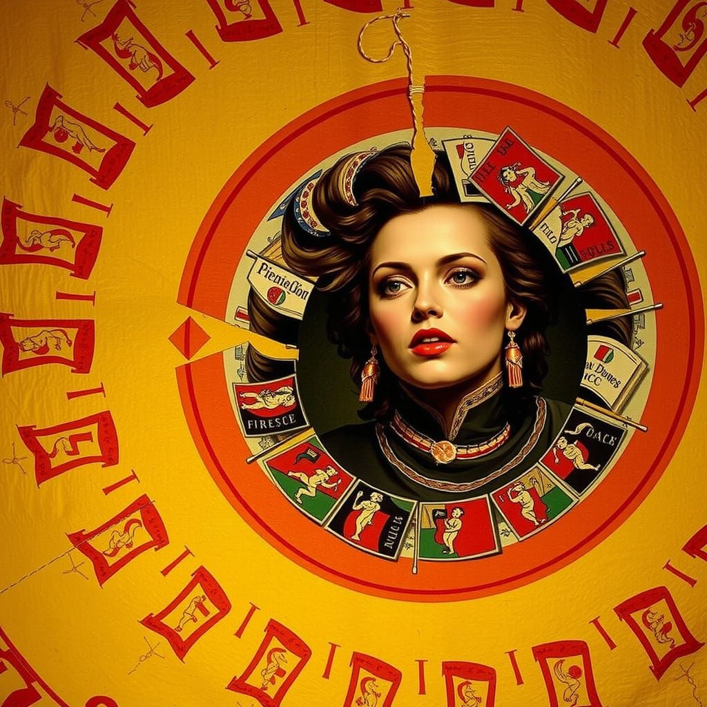 Vibrant Abstract Swirls of Red Hues