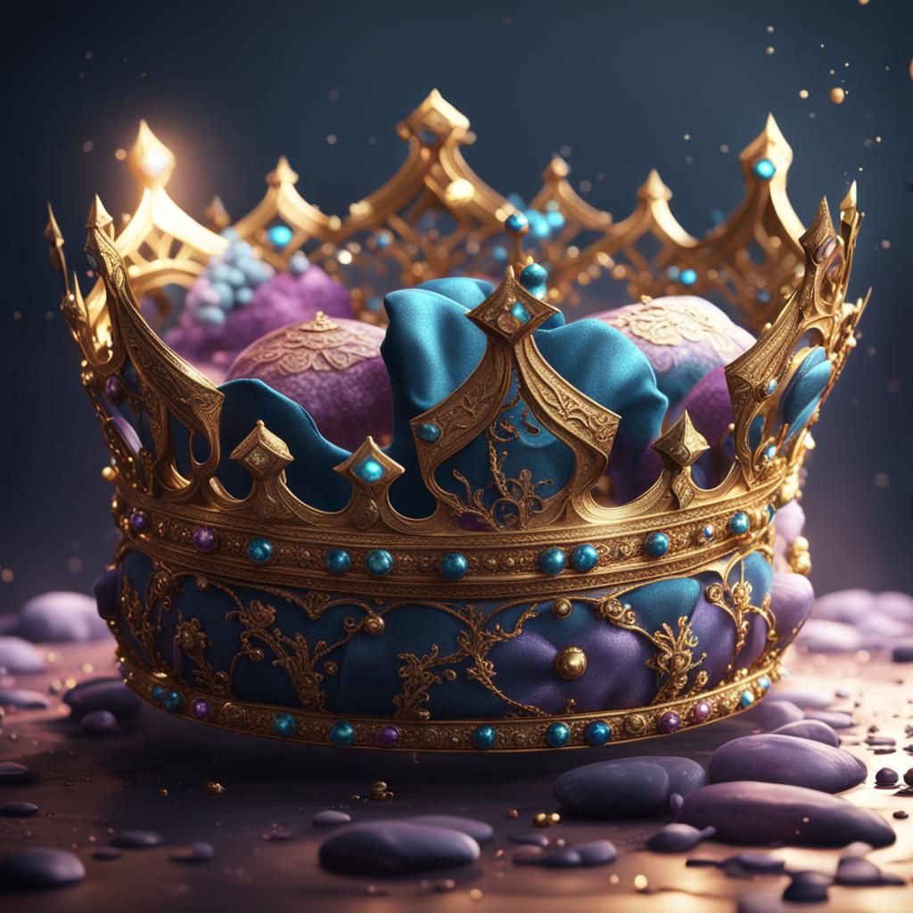 Princess Crown on Pillow: Fantasy Concept Art