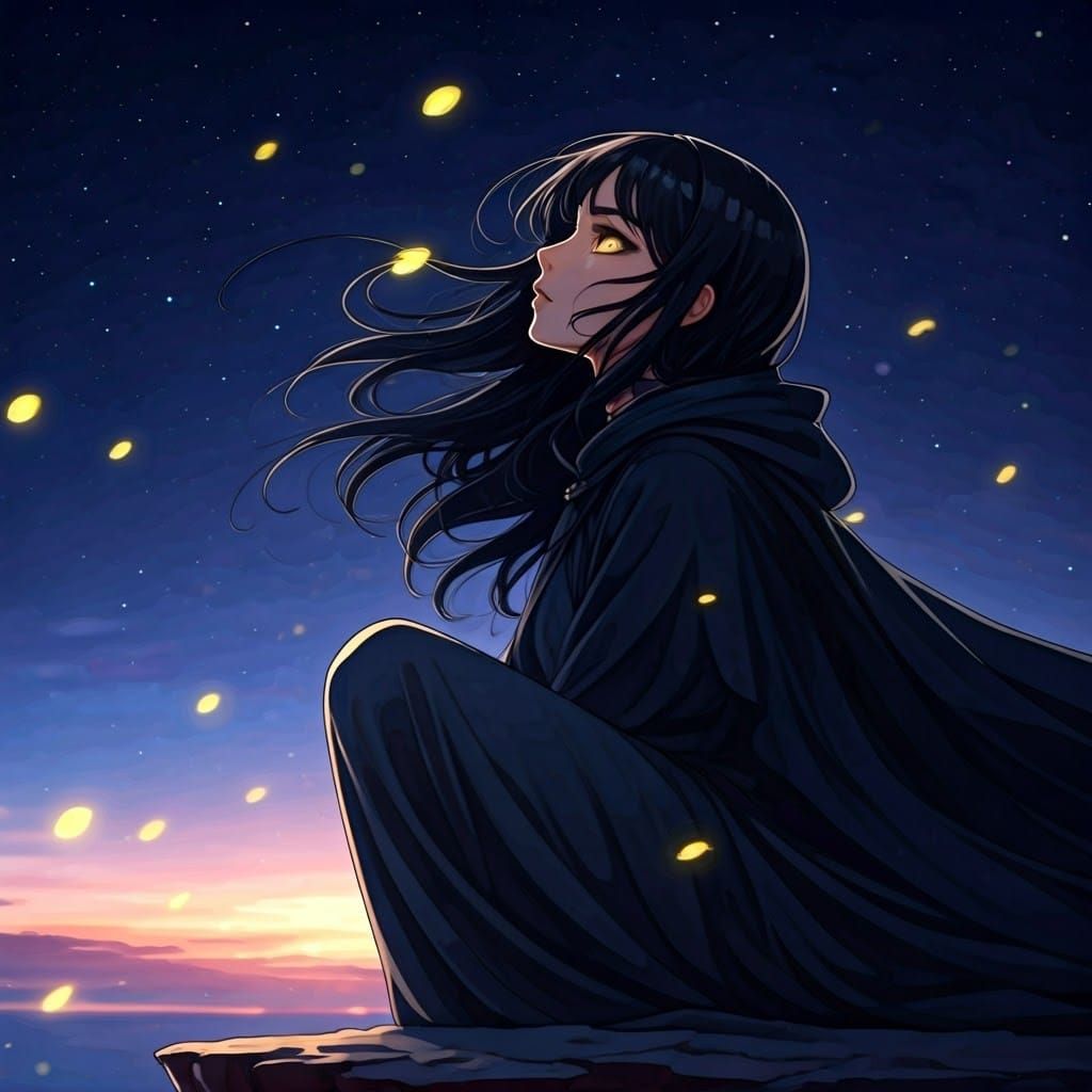 Middle Eastern Woman Portrait in Anime Concept Art Style