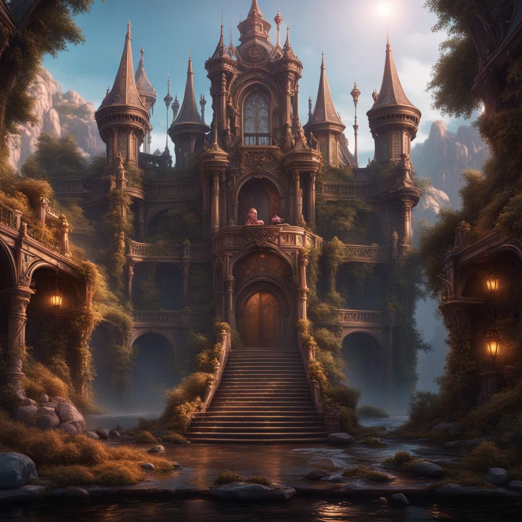 Intimate Portrait of Two Women as Fantasy Art