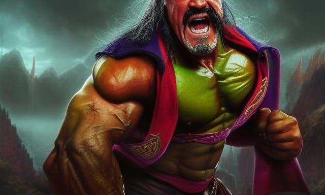 Hulk Hogan as Fantasy God of Entertainment