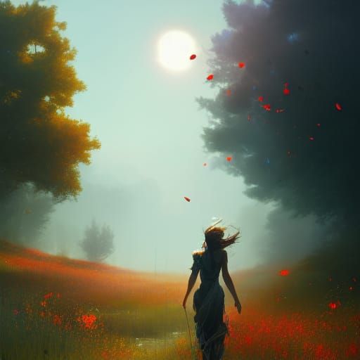 Autumn and Summer Collide: Dynamic Landscape Art