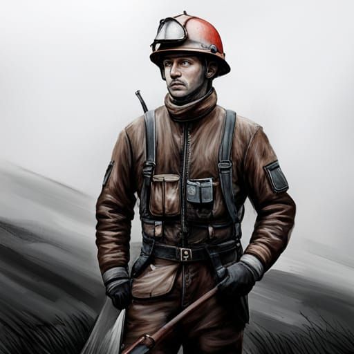 Chocolate Fireman in Burning Yorkshire Dales