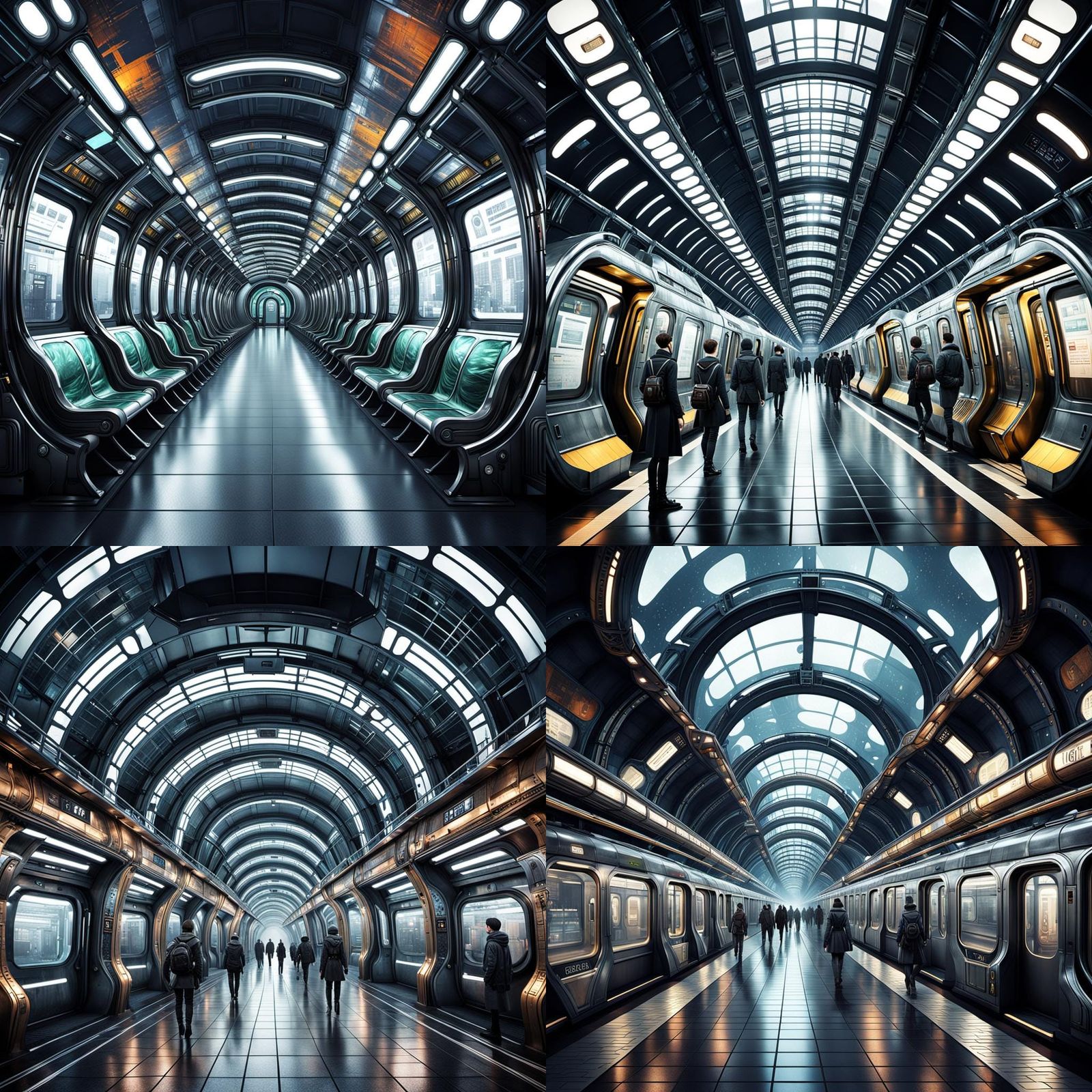 Steampunk Subway: A Futuristic Interstellar Station