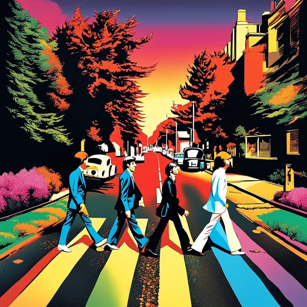 Surreal Beatles Album Art: Modern Psychedelic Version
