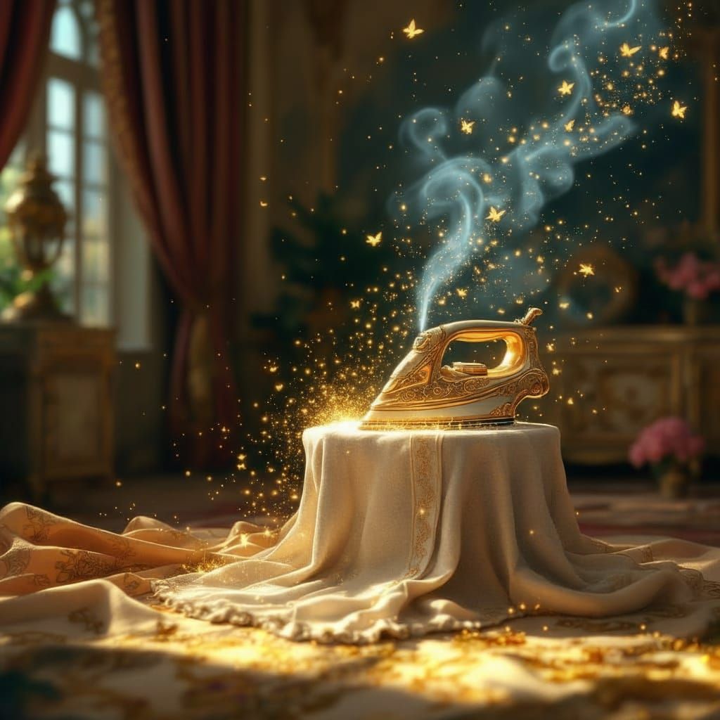 Enchanted Golden Iron in Baroque Versailles Room