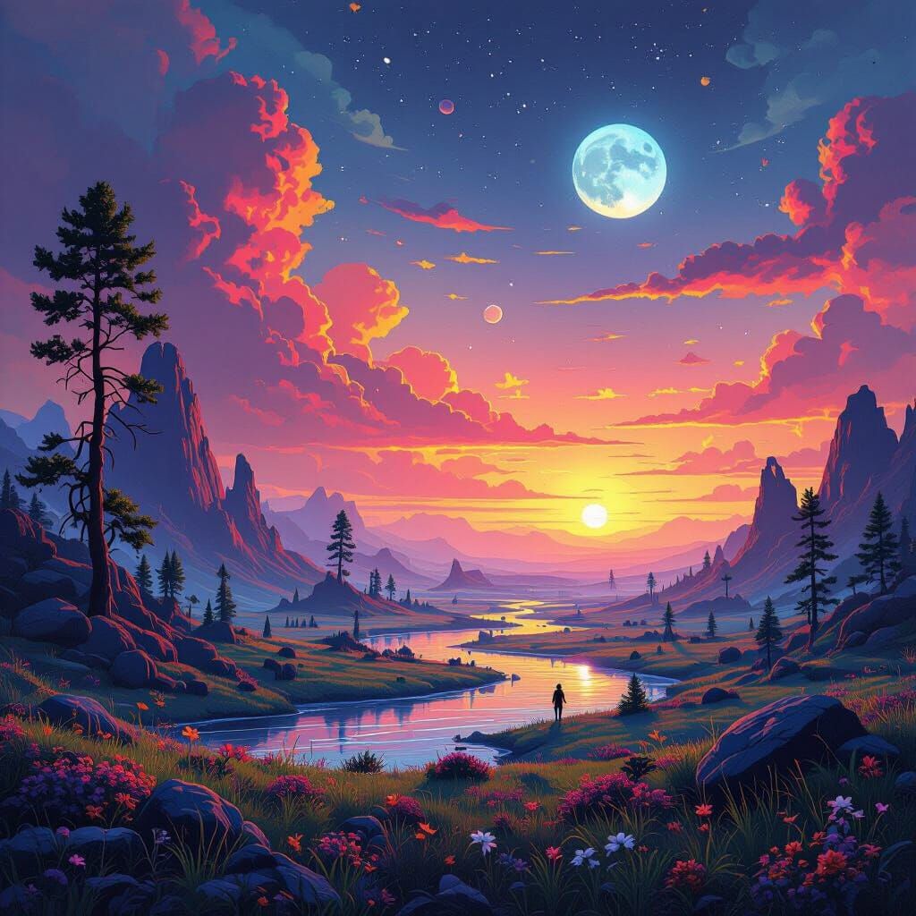 Surreal Landscape Art in the Style of Ash Thorp