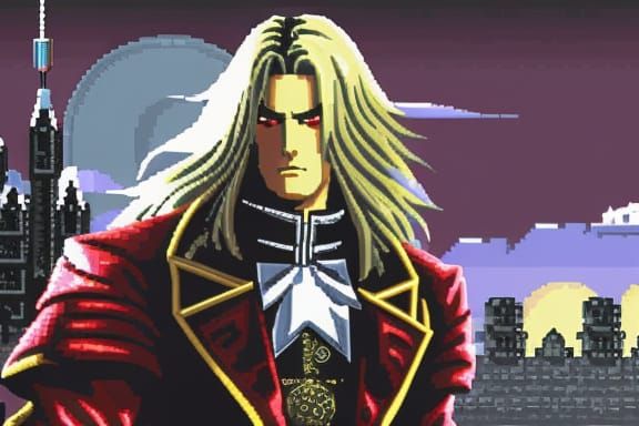 Alucard from Castlevania, Super Nintendo Cutscene (no external startimage used)