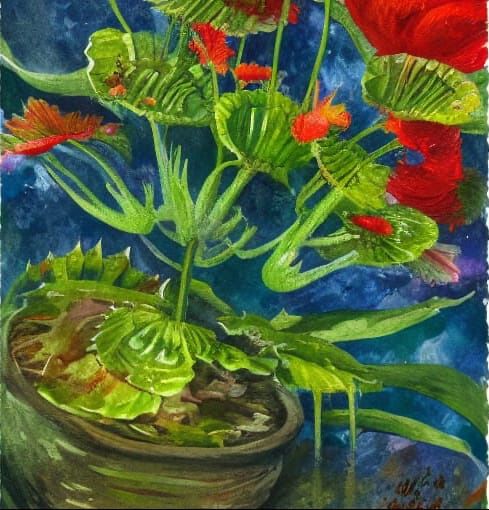 Vibrant Museum Masterpiece in Impressionist Style