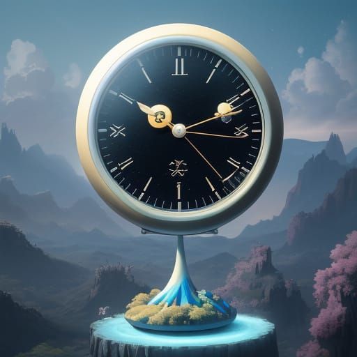 Whimsical 8K Alarm Clock with Anime-Inspired Facial Features