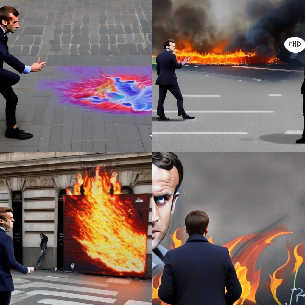 Hyperrealistic Street Art of Political Argument