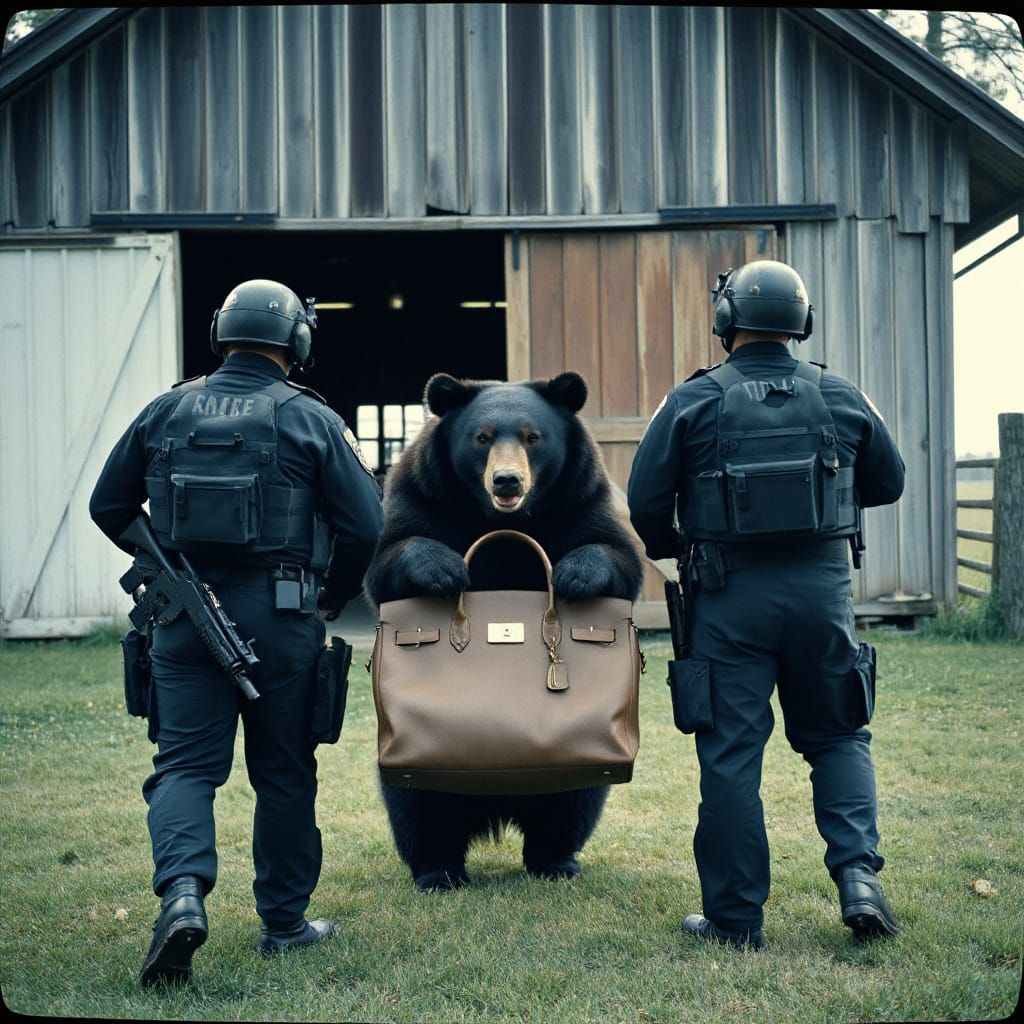SWAT Team Confronts Black Bear with Stolen Birkin Bag