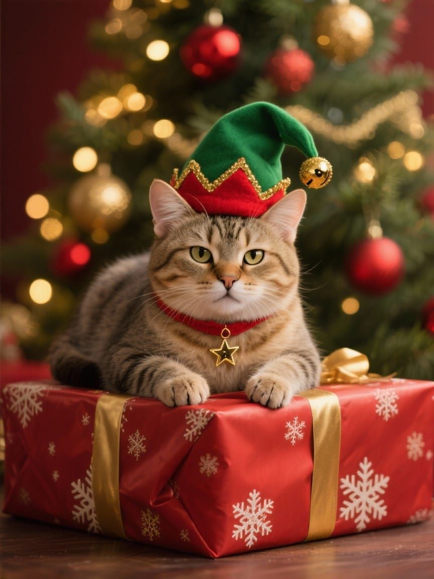 “Santa’s Least Impressed Helper”