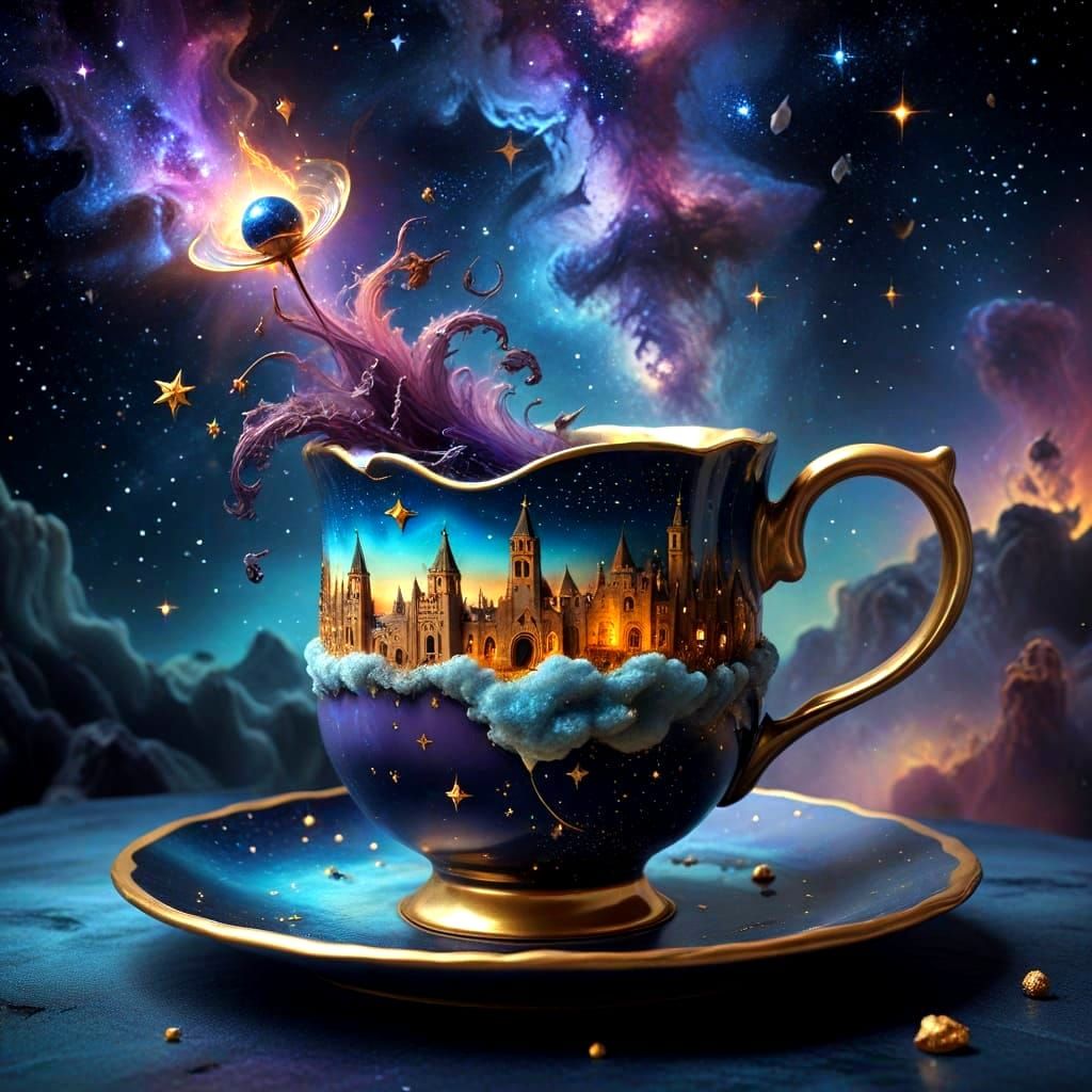 Cosmic Tea Swirling with Galaxies
