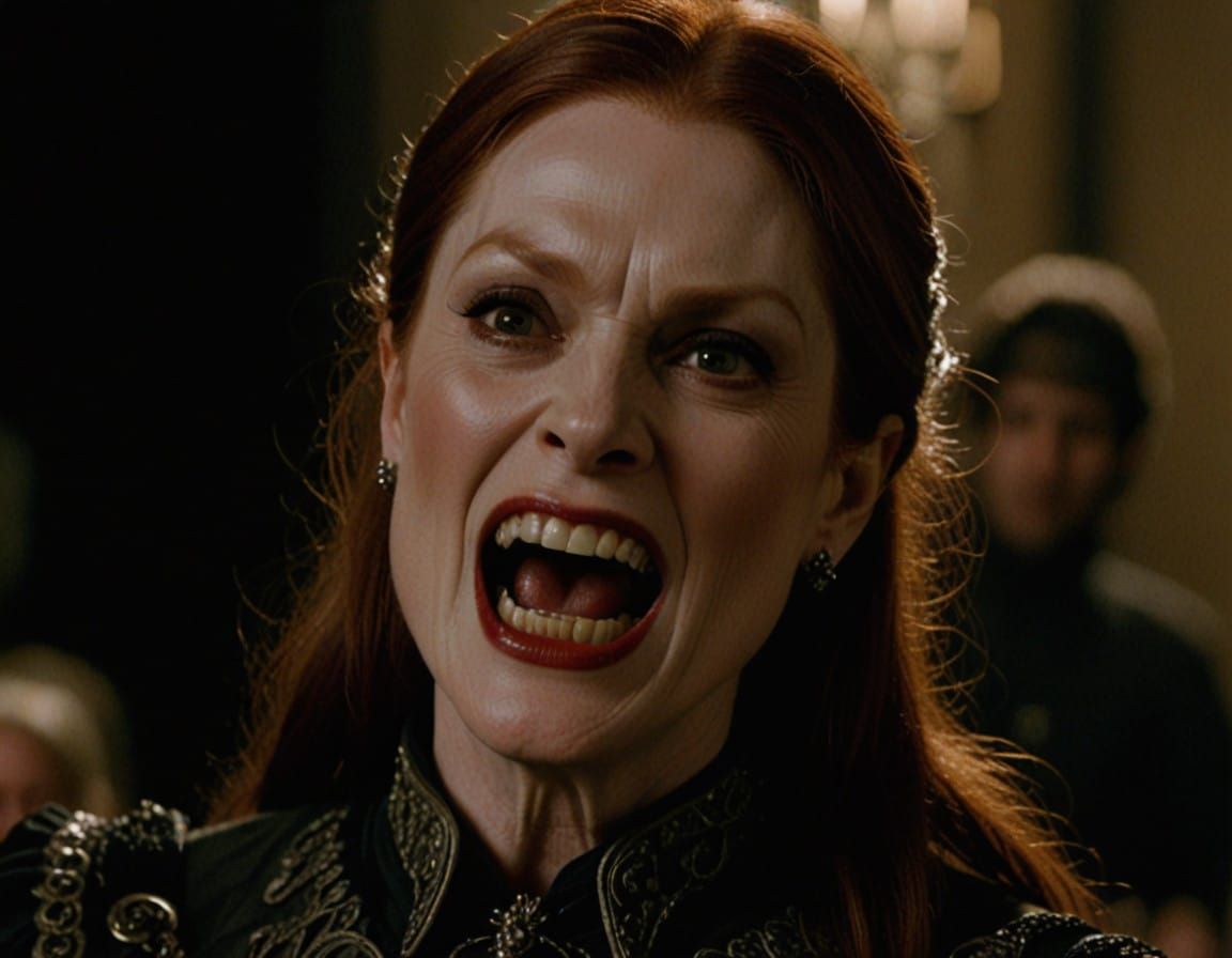 Vampire Queen in Dark Gothic Style