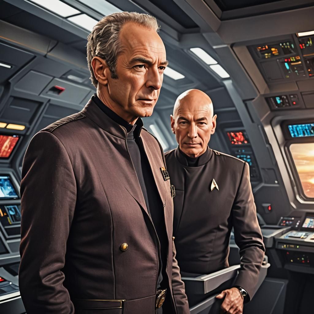 Doctor Who and Star Trek: Hyperrealistic Bridge Scene