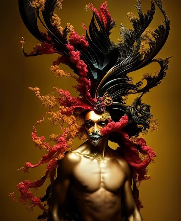 Dark Horse of Death in Photorealistic Fantasy