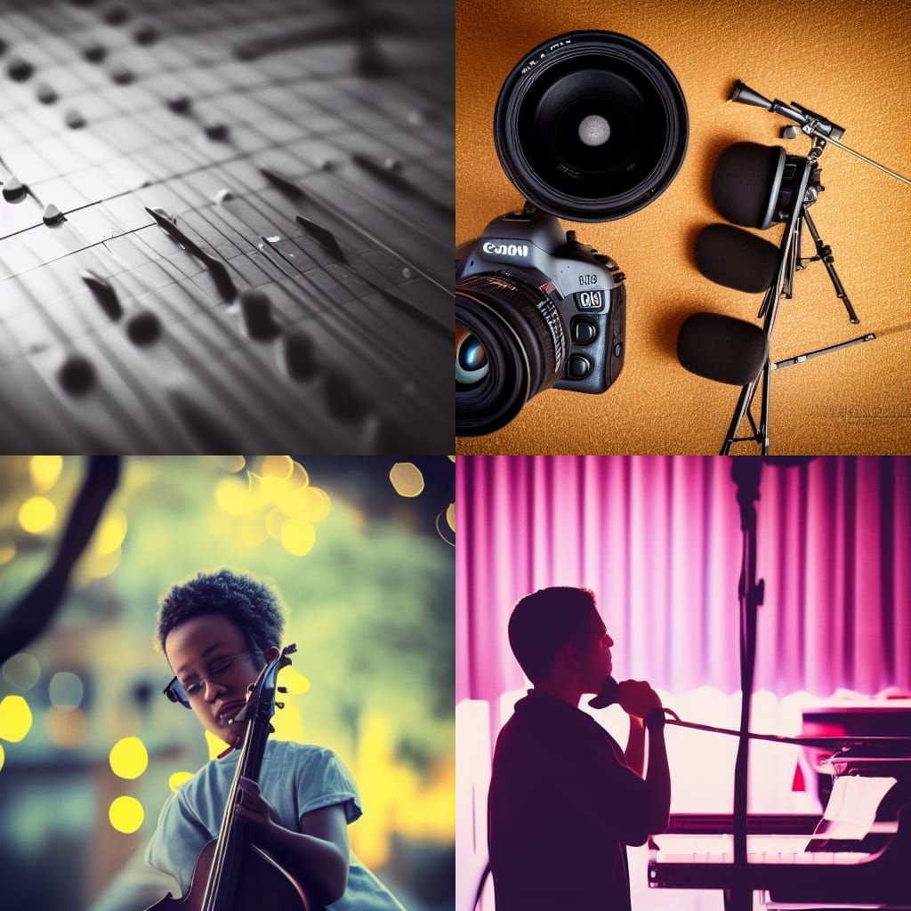 Sharp Photo of Music with Bokeh