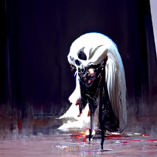 Sinister Lady Gaga: A Greg Rutkowski-Inspired Portrait