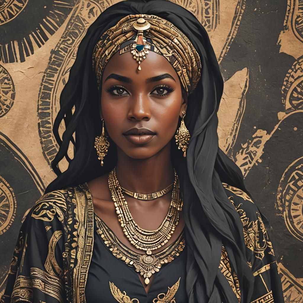 Portrait of a Stunning Woman from North Sudan