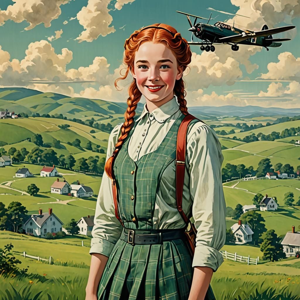Anne of Green Gables Vintage Aviation Poster