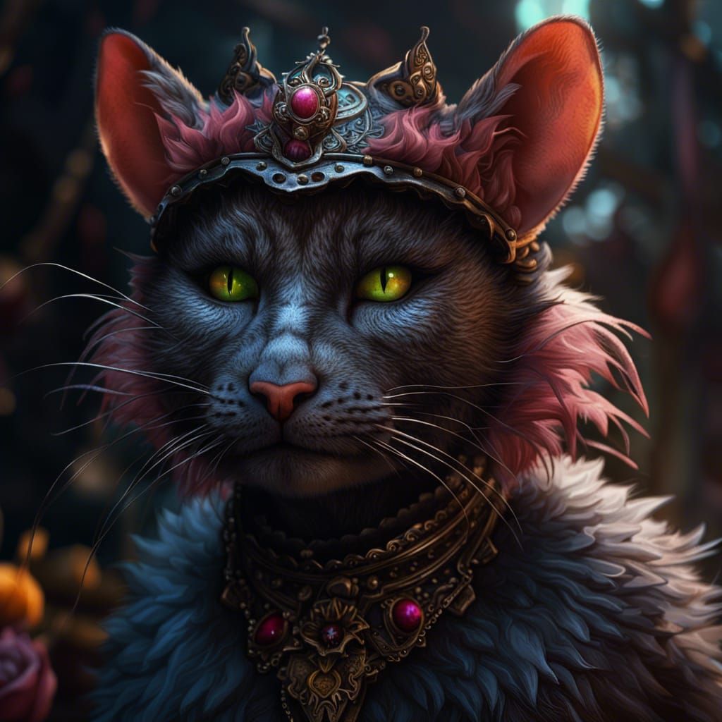 Macabre Feast: Detailed Matte Painting in Deep Color