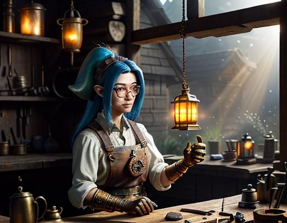 Gnome Repairs Automaton: Epic 3D Game Cinematic