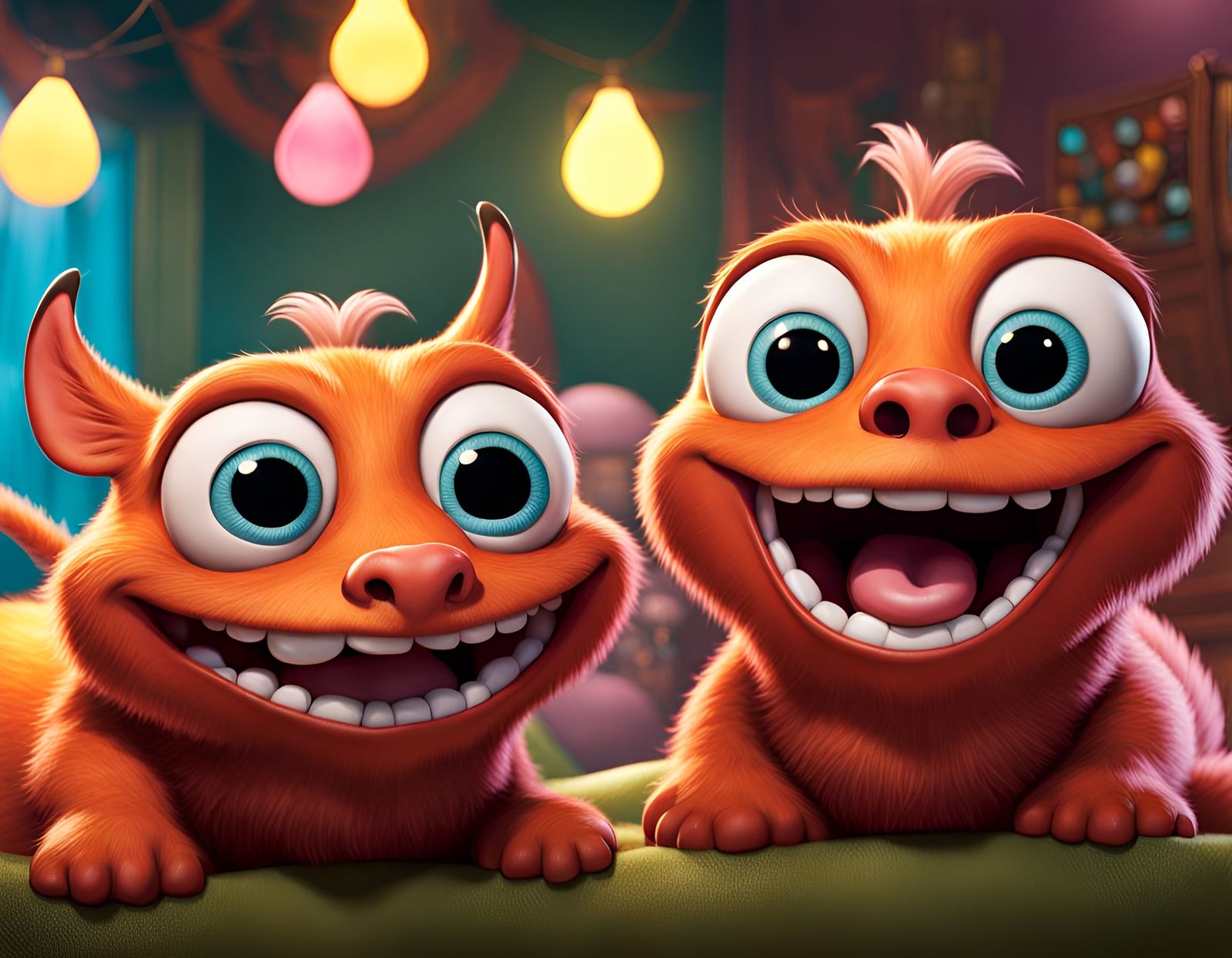 Laughing Gigglepotamus Character Design in CGI