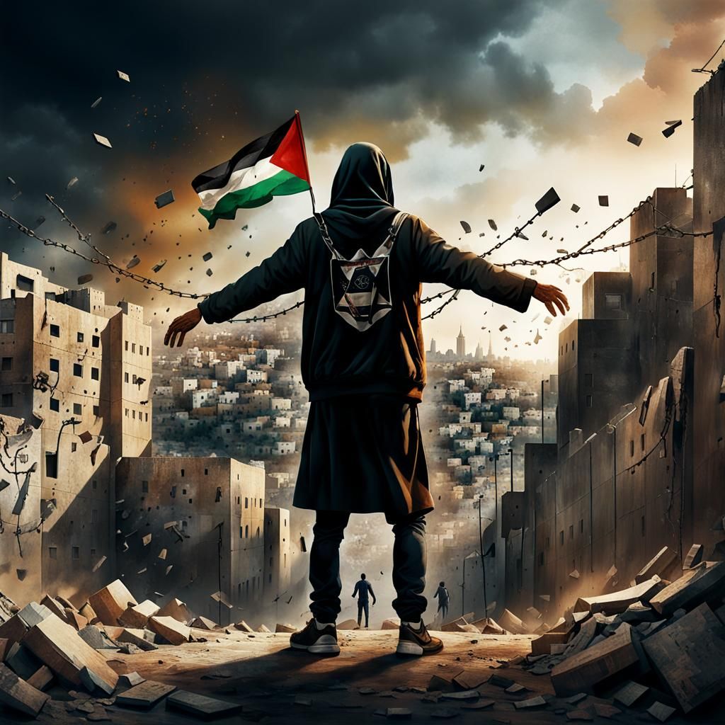 Palestine's Liberation: Hyperrealistic Art Depicting Freedom