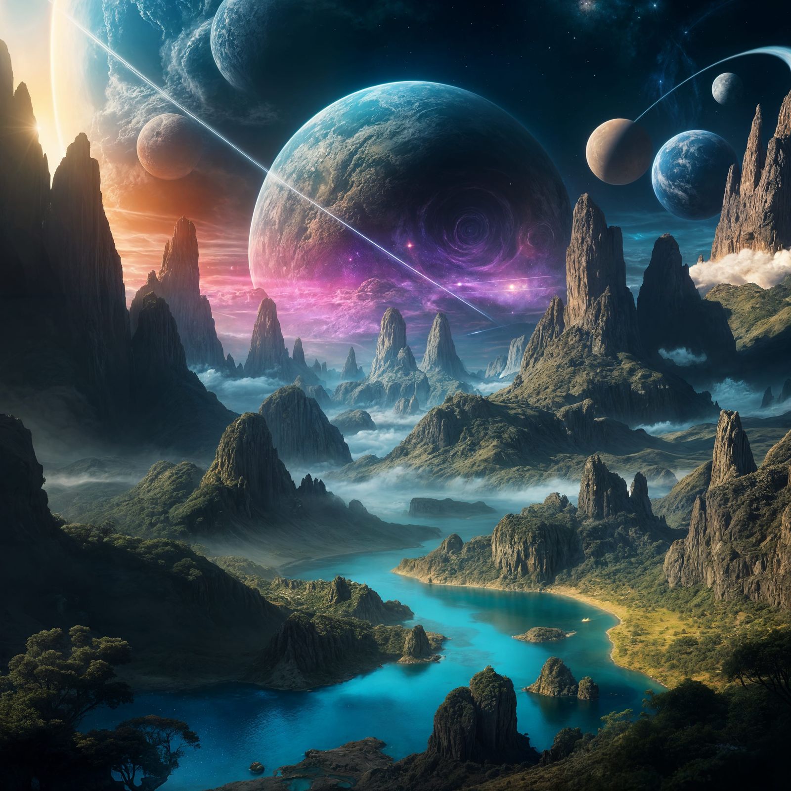 Epic Cinematic Digital Painting of Cosmic Wonder