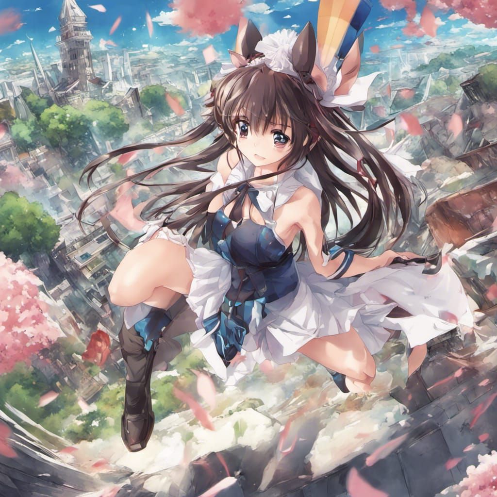 Anime Key Visual Art in Japanese Manga Style