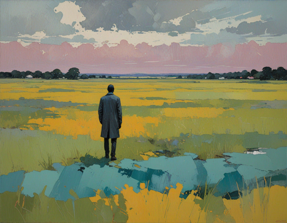 Figurative Abstraction in a Muted Landscape