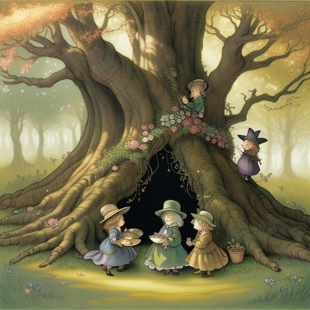 Fantasy Children Play at the Faraway Tree