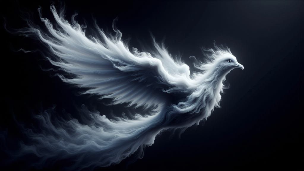 Ethereal Smoke Dove in Fantasy Concept Art