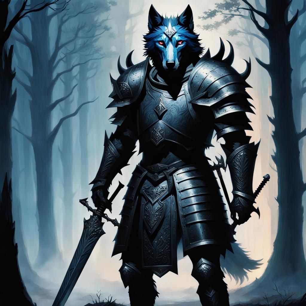 Great Sword-Wielding Wolf Knight.