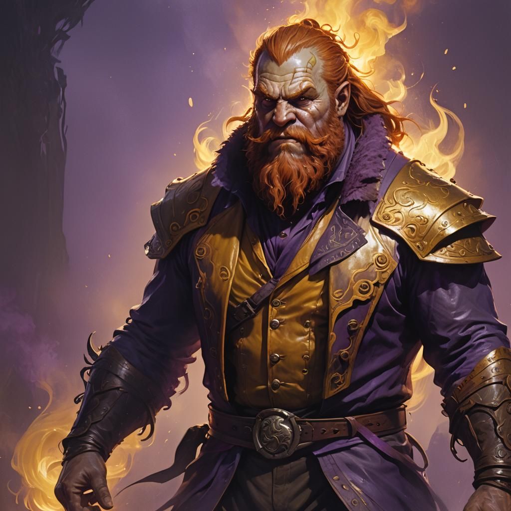 Ogre Portrait in Art Nouveau Style