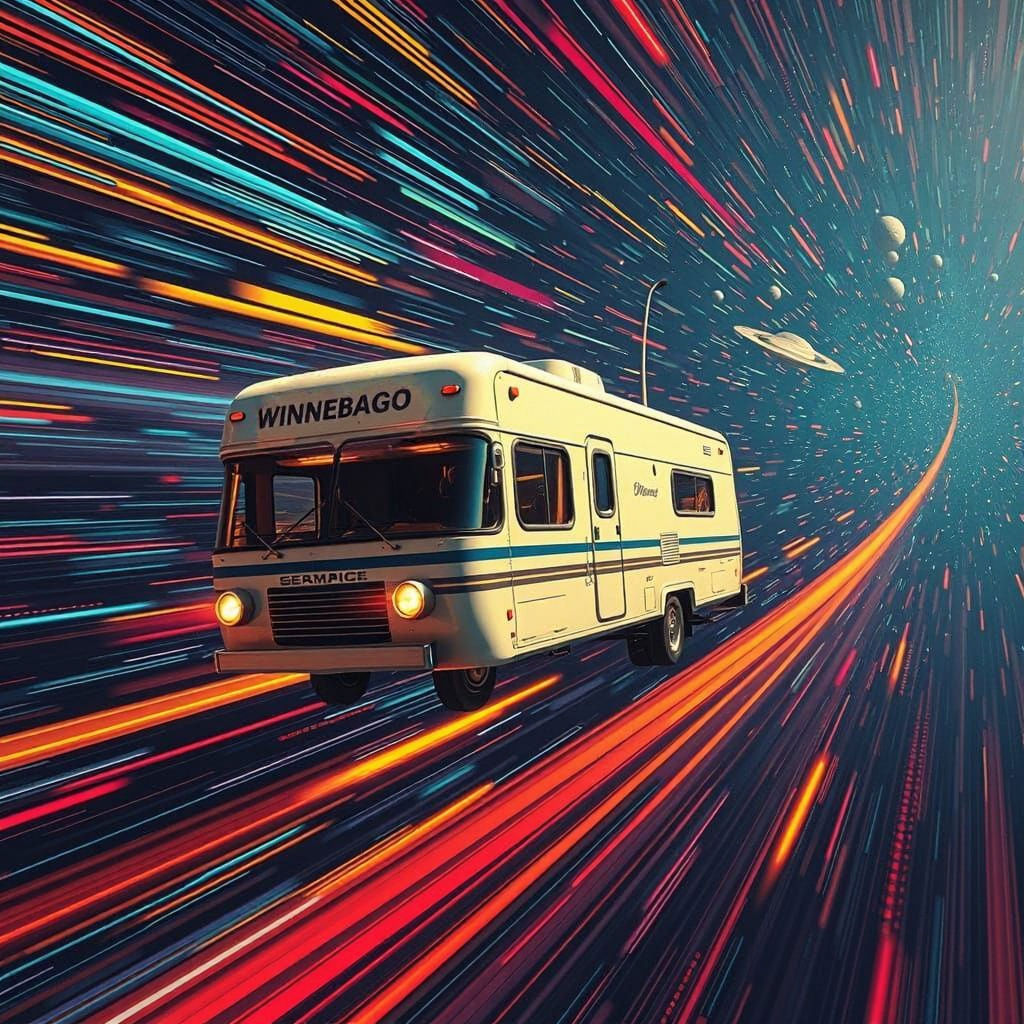 Winnebago Spaceship Among the Stars
