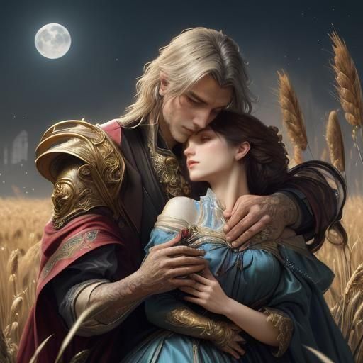 Vampire's Embrace: Gothic Romance Portrait