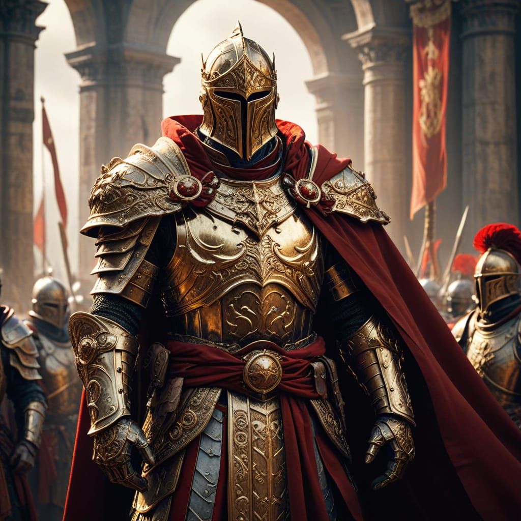 Tiber Septim in Ancient Armor with Golden Pauldrons