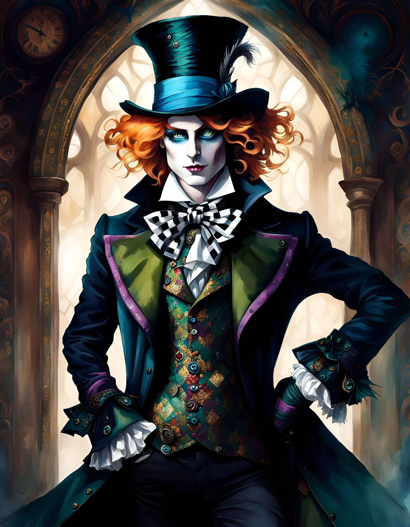 Alice in Wonderland's Gothic Style Mad Hatter