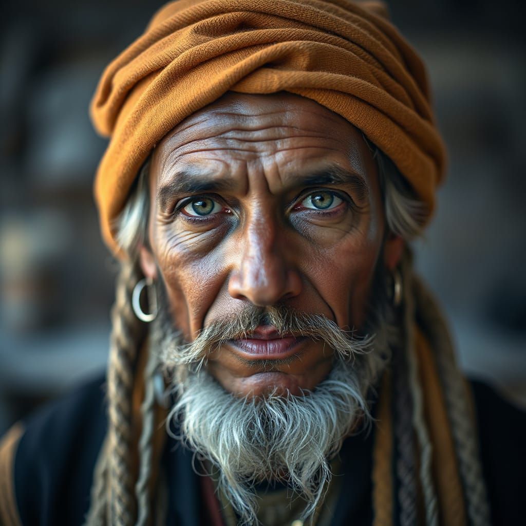 Professional Close-Up Portrait with Bokeh