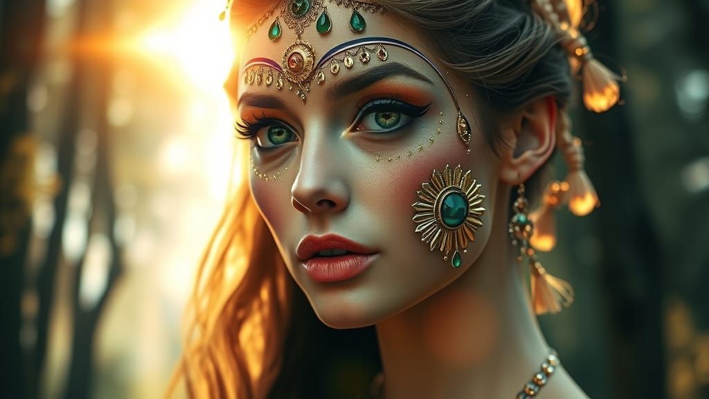 Surreal Beauty in Dawn's Soft Light, Cubist Patterns and Met...