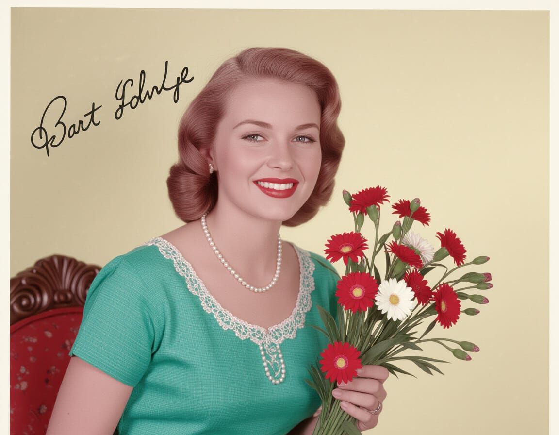 Elegant Vintage Portrait of a Woman